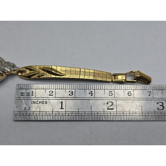 Vintage Armitron Diamond Quartz Womens Gold Tone Oval Cocktail Watch New Battery main image 6